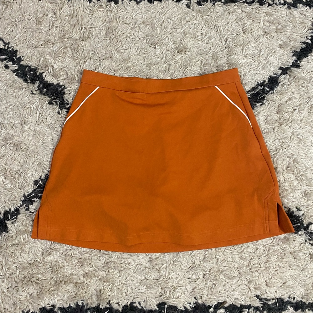Adidas Climacool Orange Golf Athletic Skort Size 8